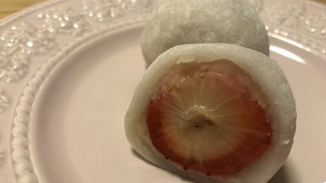 いちご大福　断面図