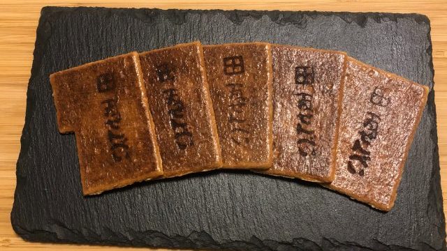 小瓦せんべい　開封　中身