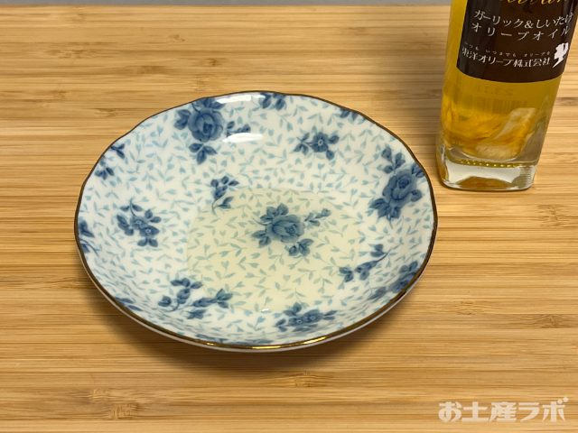 ガーリック＆しいたけ　オイルの色