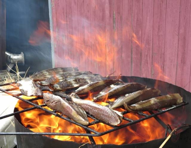 カツオのわら焼き