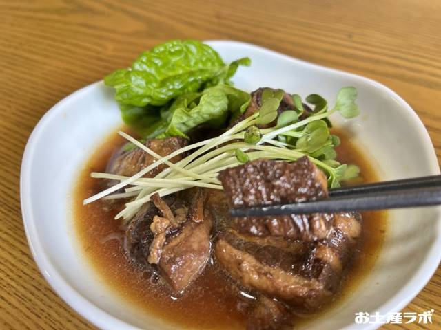 オリーブ夢豚の黒酢煮完成品