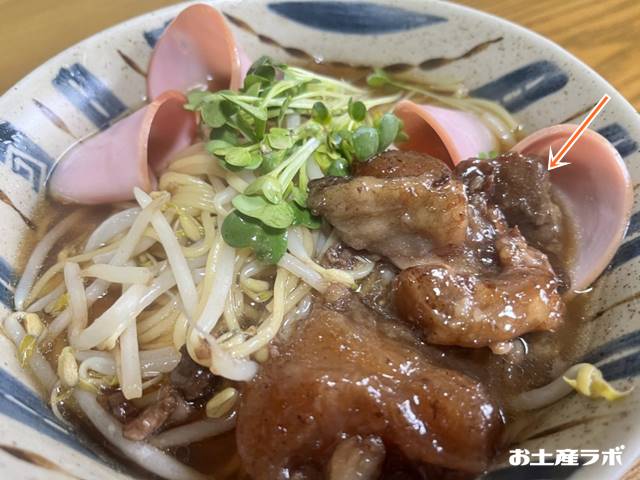 オリーブラーメンとワイン煮