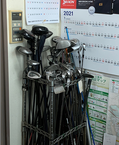 仙川ゴルフの貸しクラブ