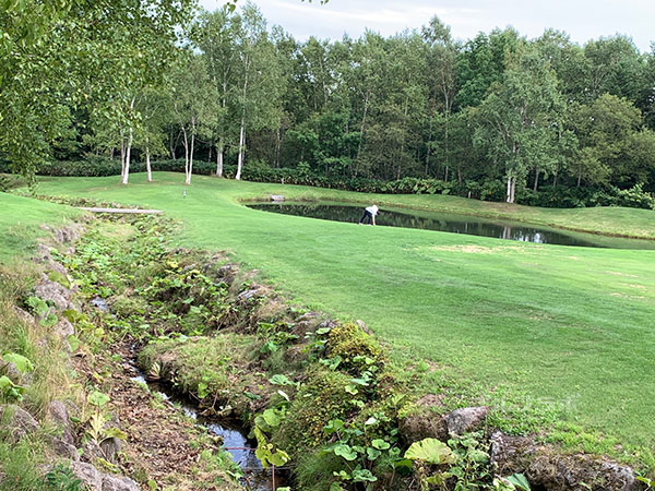 ニセコビレッジゴルフコースの9番ホール