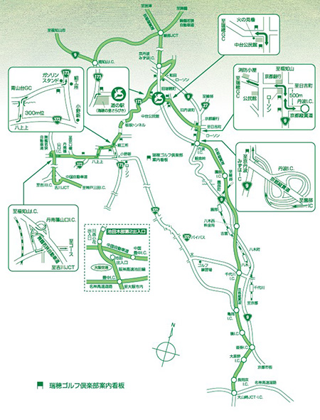 瑞穂ゴルフ倶楽部の地図