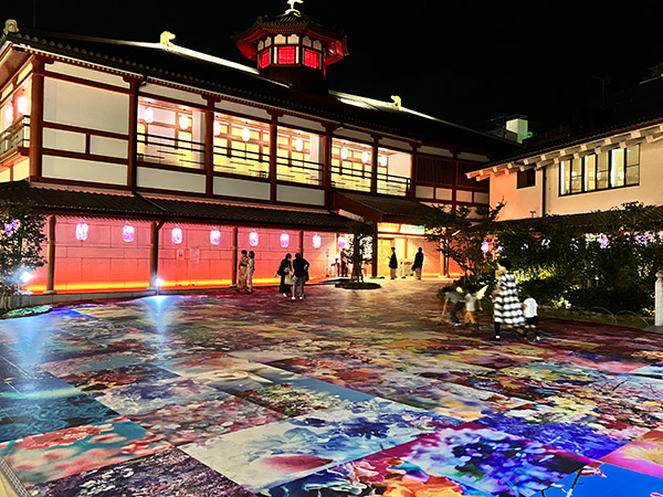 道後温泉別館　飛鳥乃湯泉（あすかのゆ）インスタレーション