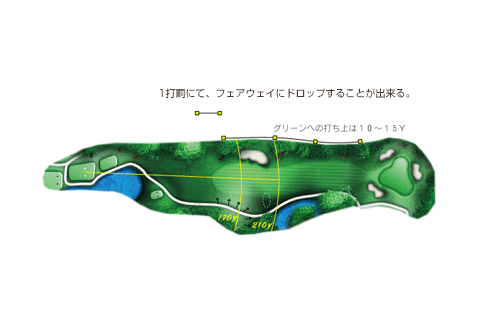 浅見ゴルフ倶楽部の北コース2番ホール