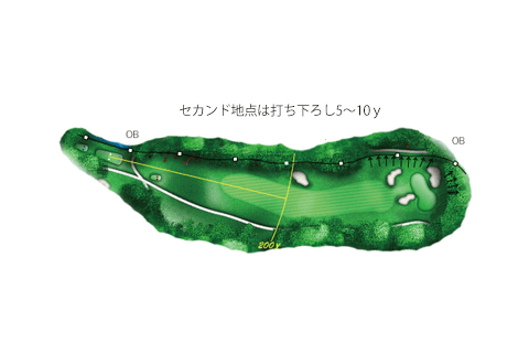 浅見ゴルフ倶楽部の南コース5番ホール