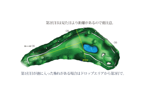 浅見ゴルフ倶楽部の南コース7番ホール
