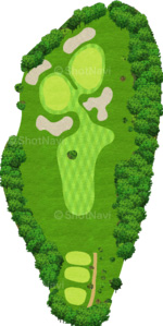 風月カントリー倶楽部の中コース7番ホール