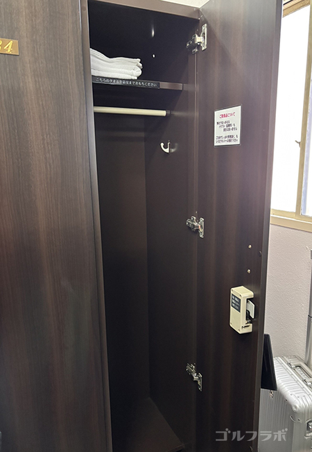 ゴールド川奈カントリークラブのロッカールーム