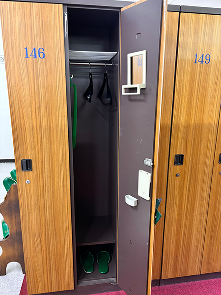 飯能パークカントリークラブのロッカールーム