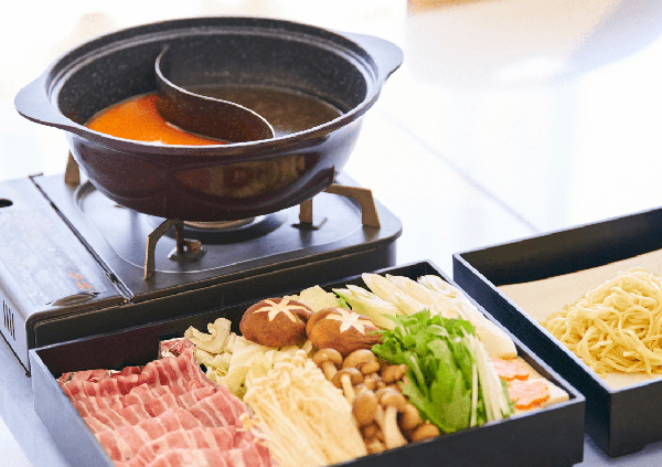 JGMベルエアゴルフクラブのホテルの夕食